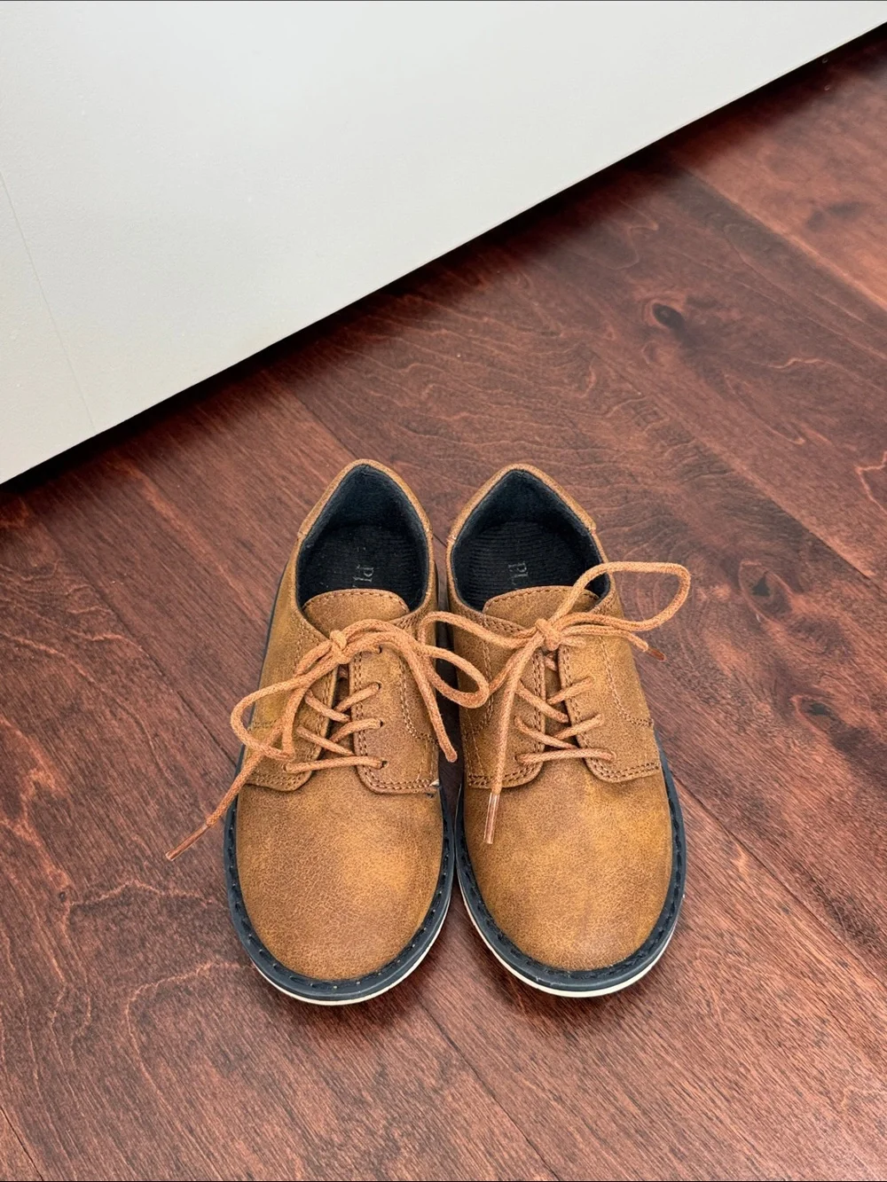 The Children’s Place Boys Brown Shoes Casual Chic Vegan Leather, toddler size 11